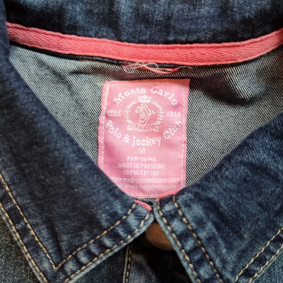 Girls jean jacket size medium by Monte Carlo Polo and Jockey club - Picture 5 of 6